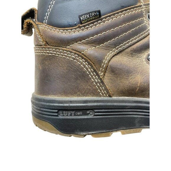 Keen Fort Wayne 6" Waterproof Utility Boots Men’s Size 13D Brown Leather - Picture 4 of 12
